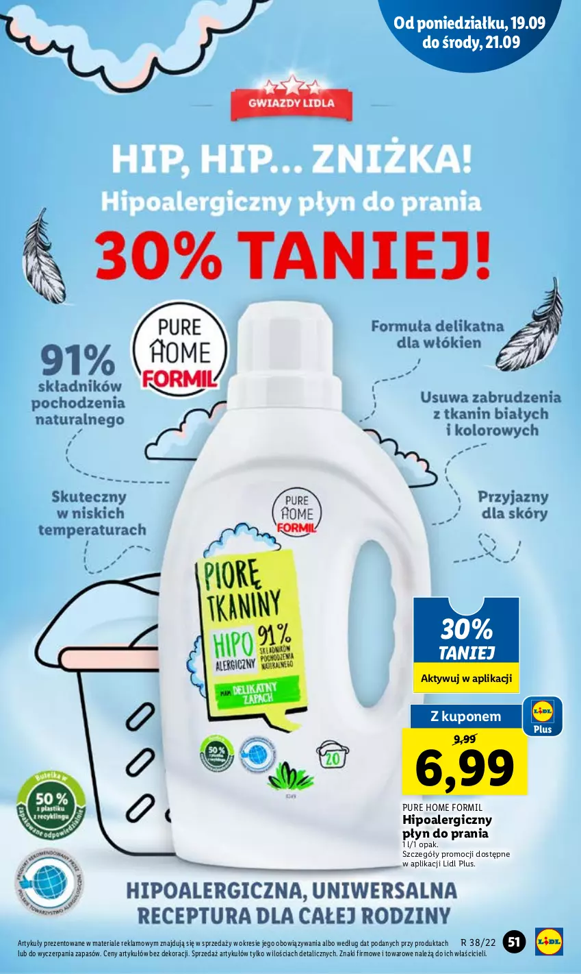 Gazetka promocyjna Lidl - GAZETKA - ważna 19.09 do 21.09.2022 - strona 53 - produkty: Płyn do prania, Pur