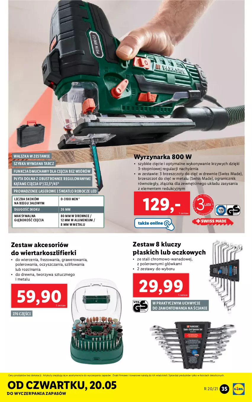 Gazetka promocyjna Lidl - GAZETKA - ważna 17.05 do 22.05.2021 - strona 35 - produkty: Gra, Kosz, Płyta, Ser, Top, Walizka, Wyrzynarka