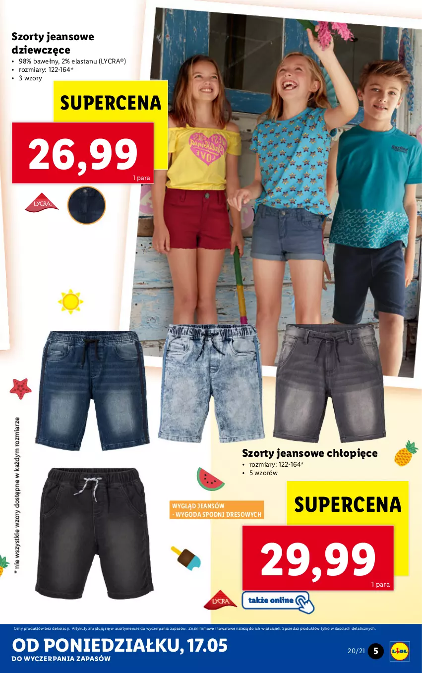 Gazetka promocyjna Lidl - GAZETKA - ważna 17.05 do 22.05.2021 - strona 5 - produkty: Dres, Szorty