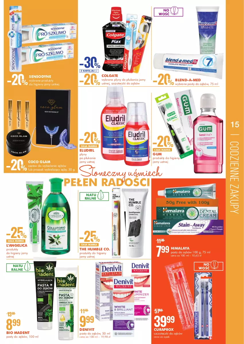 Gazetka promocyjna Super Pharm - Gazetka - ważna 09.06 do 22.06.2022 - strona 15 - produkty: Blend-a-Med, Colgate, Curaprox, Denivit, Himalaya, LG, Sensodyne