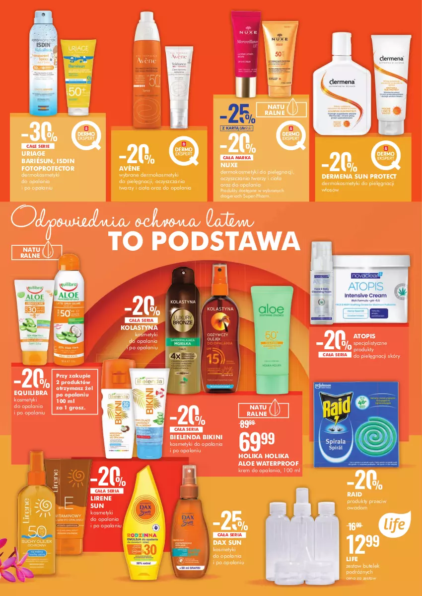 Gazetka promocyjna Super Pharm - Gazetka - ważna 09.06 do 22.06.2022 - strona 4 - produkty: Avène, Bielenda, Bikini, DAX, Dermena, Holika Holika, Kosmetyki do pielęgnacji, Lirene, Nuxe, Ser, Top