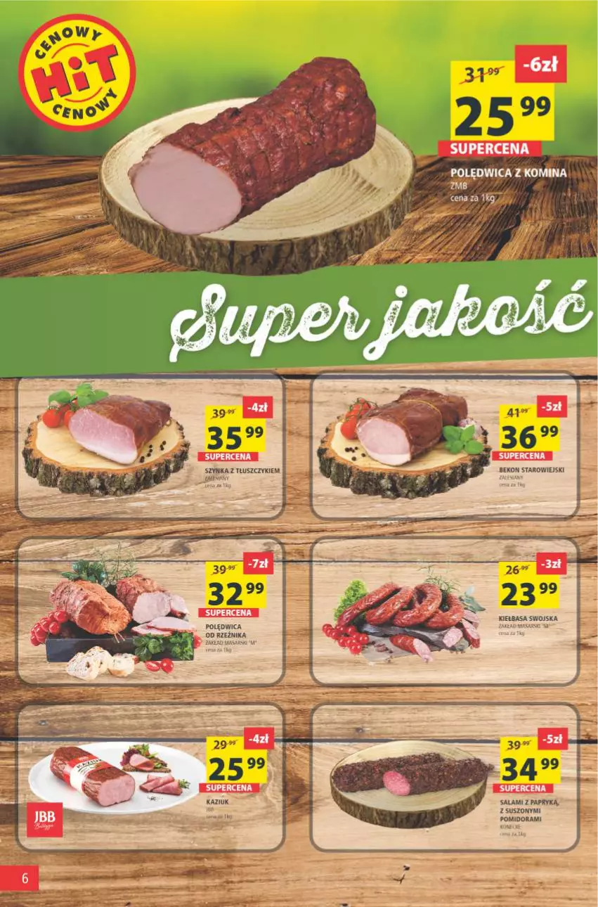 Gazetka promocyjna Arhelan - Gazetka - ważna 16.07 do 25.07.2021 - strona 6 - produkty: Kiełbasa, Polędwica, Salami, Salami z papryką, Szynka, Wasa