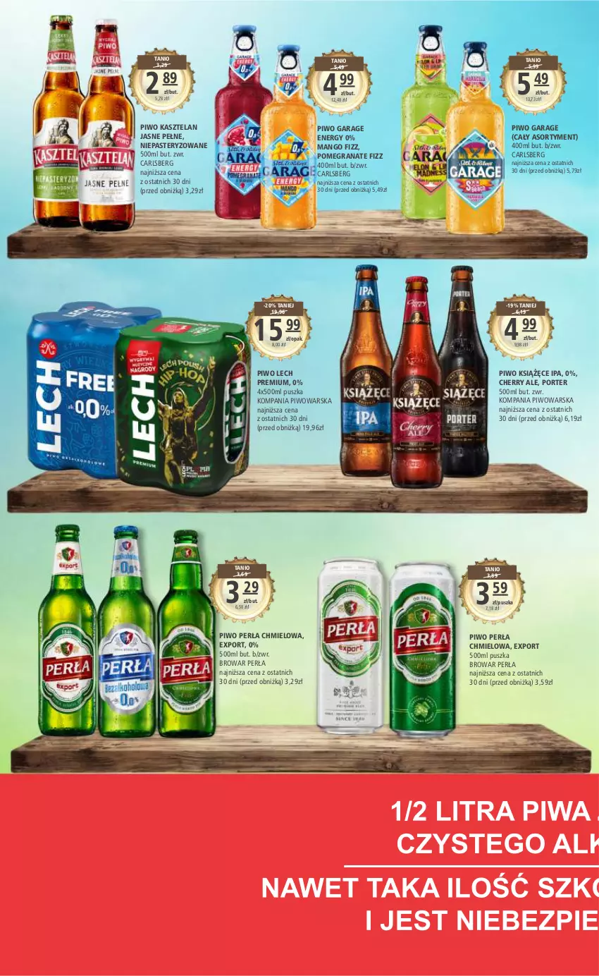 Gazetka promocyjna Arhelan - Gazetka - ważna 30.06 do 09.07.2023 - strona 14 - produkty: Carlsberg, Gra, Granat, Kasztelan, Książęce, Lech Premium, Mango, Perła, Piwo, Por