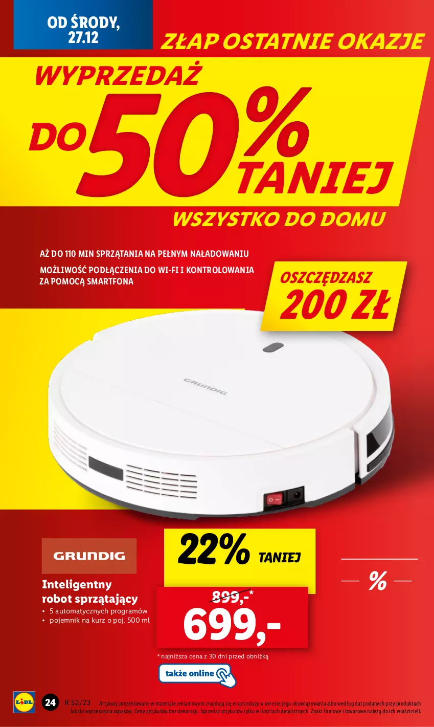 Gazetka promocyjna Lidl - GAZETKA - ważna 27.12 do 30.12.2023 - strona 26 - produkty: Gra, Intel, Pojemnik, Robot, Robot sprzątający, Smartfon