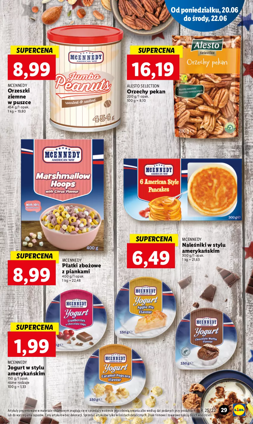 Gazetka promocyjna Lidl - GAZETKA - ważna 20.06 do 22.06.2022 - strona 29 - produkty: Jogurt, Naleśniki, Orzeszki, Orzeszki ziemne