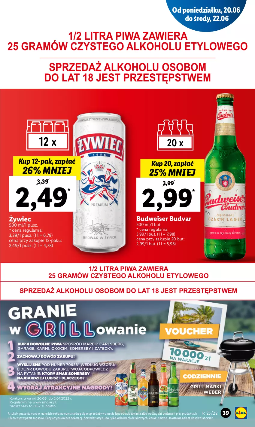 Gazetka promocyjna Lidl - GAZETKA - ważna 20.06 do 22.06.2022 - strona 39 - produkty: Gra, Piwa, Ser