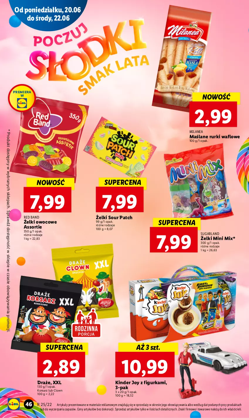 Gazetka promocyjna Lidl - GAZETKA - ważna 20.06 do 22.06.2022 - strona 46 - produkty: Kinder, Rurki