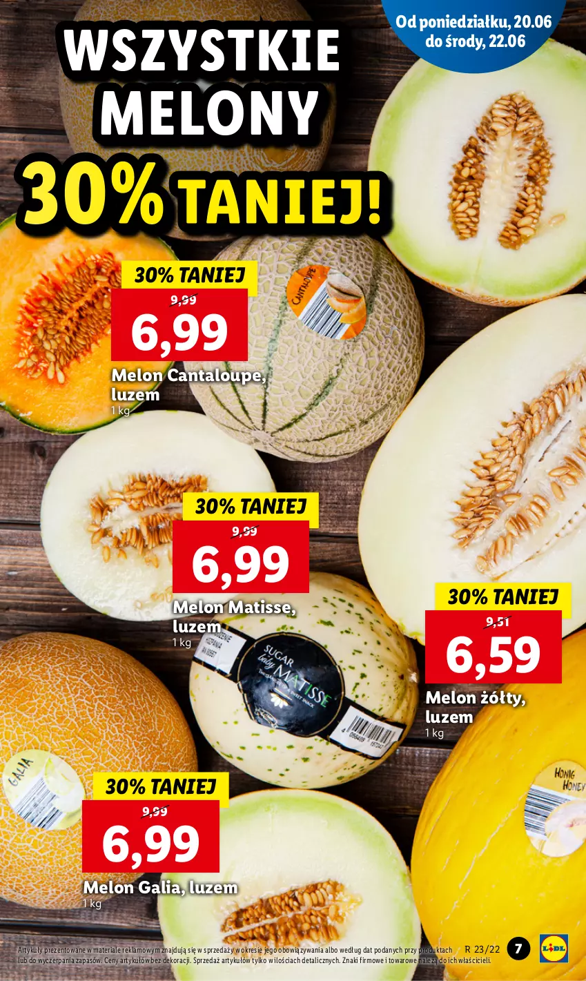 Gazetka promocyjna Lidl - GAZETKA - ważna 20.06 do 22.06.2022 - strona 7 - produkty: Melon