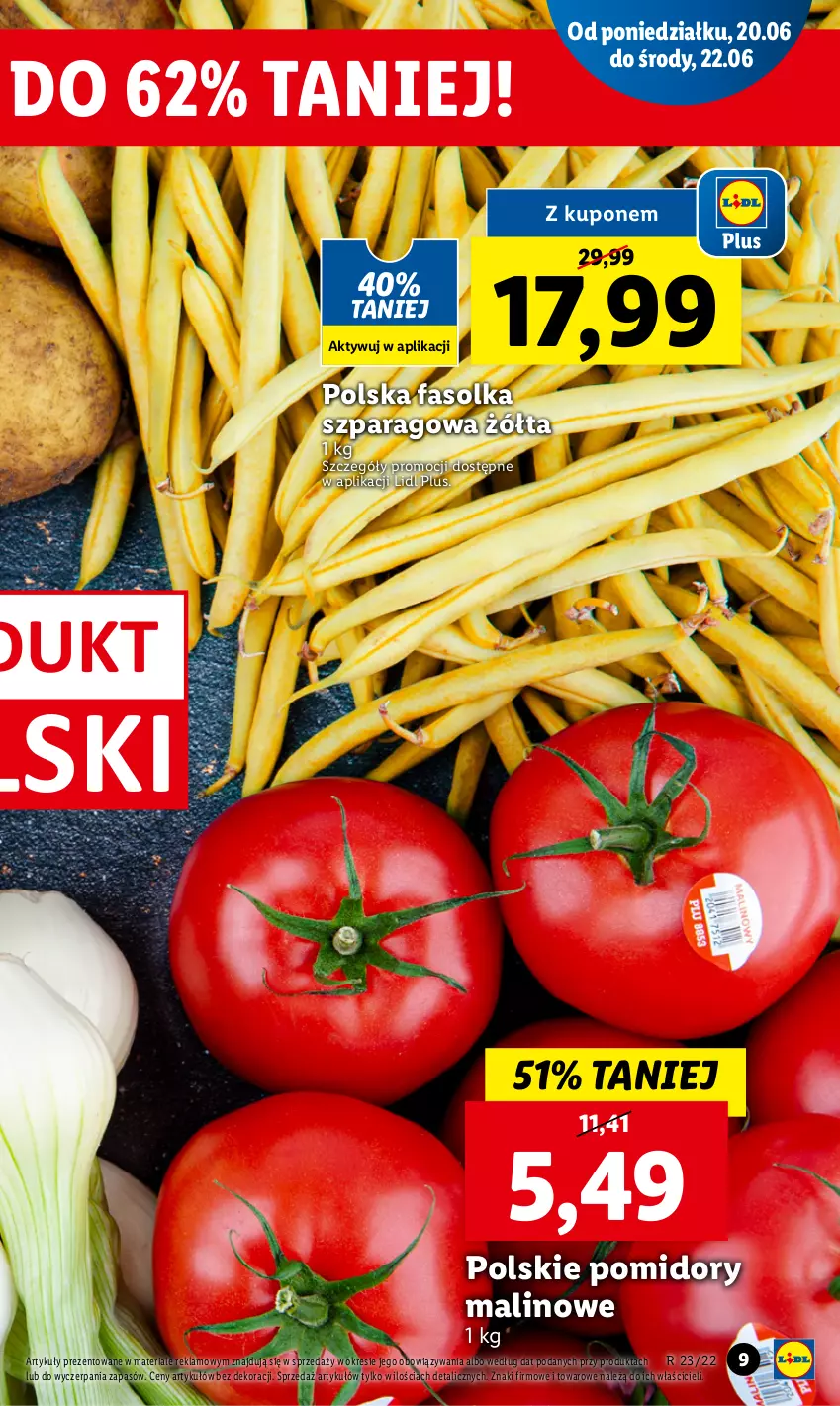 Gazetka promocyjna Lidl - GAZETKA - ważna 20.06 do 22.06.2022 - strona 9 - produkty: Fa, Pomidory