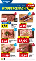 Gazetka promocyjna Lidl - GAZETKA - Gazetka - ważna od 22.06 do 22.06.2022 - strona 16 - produkty: Polędwica, Mięso mielone, Boczek bez kości, Burger, Boczek, Wołowina, Metka tatarska, Mięso