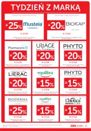 Gazetka promocyjna Ziko - Gazetka Ziko Dermo - Gazetka - ważna od 17.04 do 17.04.2024 - strona 23 - produkty: Ser, Mus, Acer, Biokap, Bioderma, L'Biotica, Lierac, Bell, Pharmaceris, Clin, Phyto, Mustela, Okap, Fa