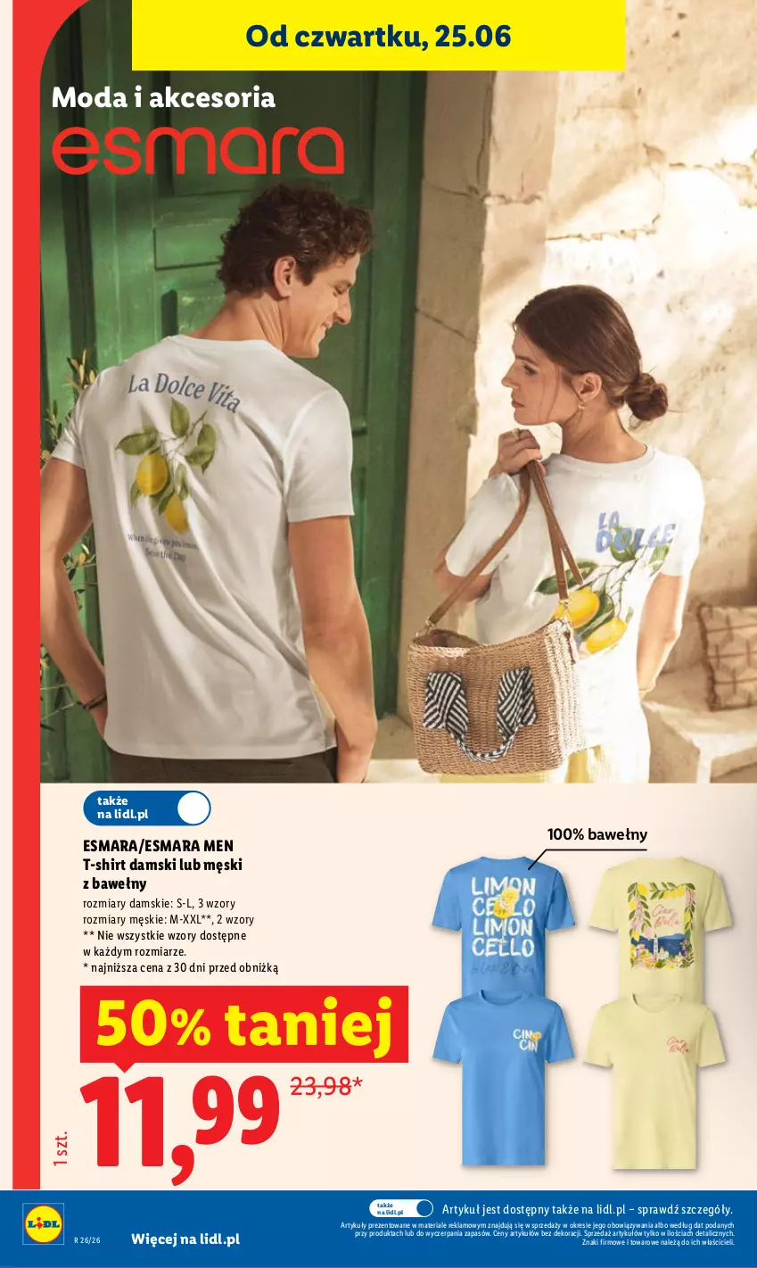 Gazetka promocyjna Lidl - Gazetka ważna od 25.06 do 28.06 - ważna 25.06 do 28.06.2026 - strona 32 - produkty: Gra, Grafika, Moda, T-shirt