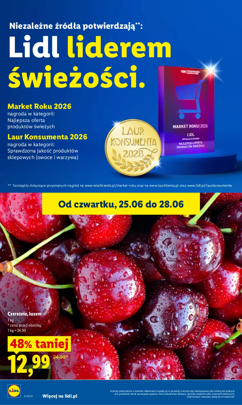 Gazetka promocyjna Lidl - Gazetka ważna od 25.06 do 28.06 - ważna 25.06 do 28.06.2026 - strona 34 - produkty: Laur, Owoce, Warzywa