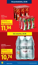 Gazetka promocyjna Lidl - Gazetka ważna od 25.06 do 28.06 - Gazetka - ważna od 28.06 do 28.06.2026 - strona 18 - produkty: Coca-Cola, Woda mineralna, Woda, Cisowianka