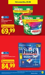 Gazetka promocyjna Lidl - Gazetka ważna od 25.06 do 28.06 - Gazetka - ważna od 28.06 do 28.06.2026 - strona 21 - produkty: Finish, Zmywarki, Ariel, Kapsułki do prania