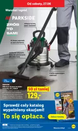 Gazetka promocyjna Lidl - Gazetka ważna od 25.06 do 28.06 - Gazetka - ważna od 28.06 do 28.06.2026 - strona 33 - produkty: Parkside, Odkurzacz, Gra, Przewód, Papier, Rura, Pojemnik, Uchwyty, Ogród, Grafika