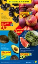 Gazetka promocyjna Lidl - Gazetka ważna od 25.06 do 28.06 - Gazetka - ważna od 28.06 do 28.06.2026 - strona 35 - produkty: Jeżyny, Arbuz, Nektar