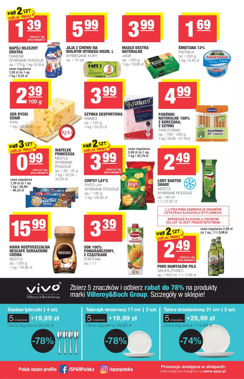 Gazetka promocyjna Spar - Express - ważna 11.08 do 17.08.2021 - strona 2 - produkty: Danio, Deser, Ser, Talerz, Talerzyk