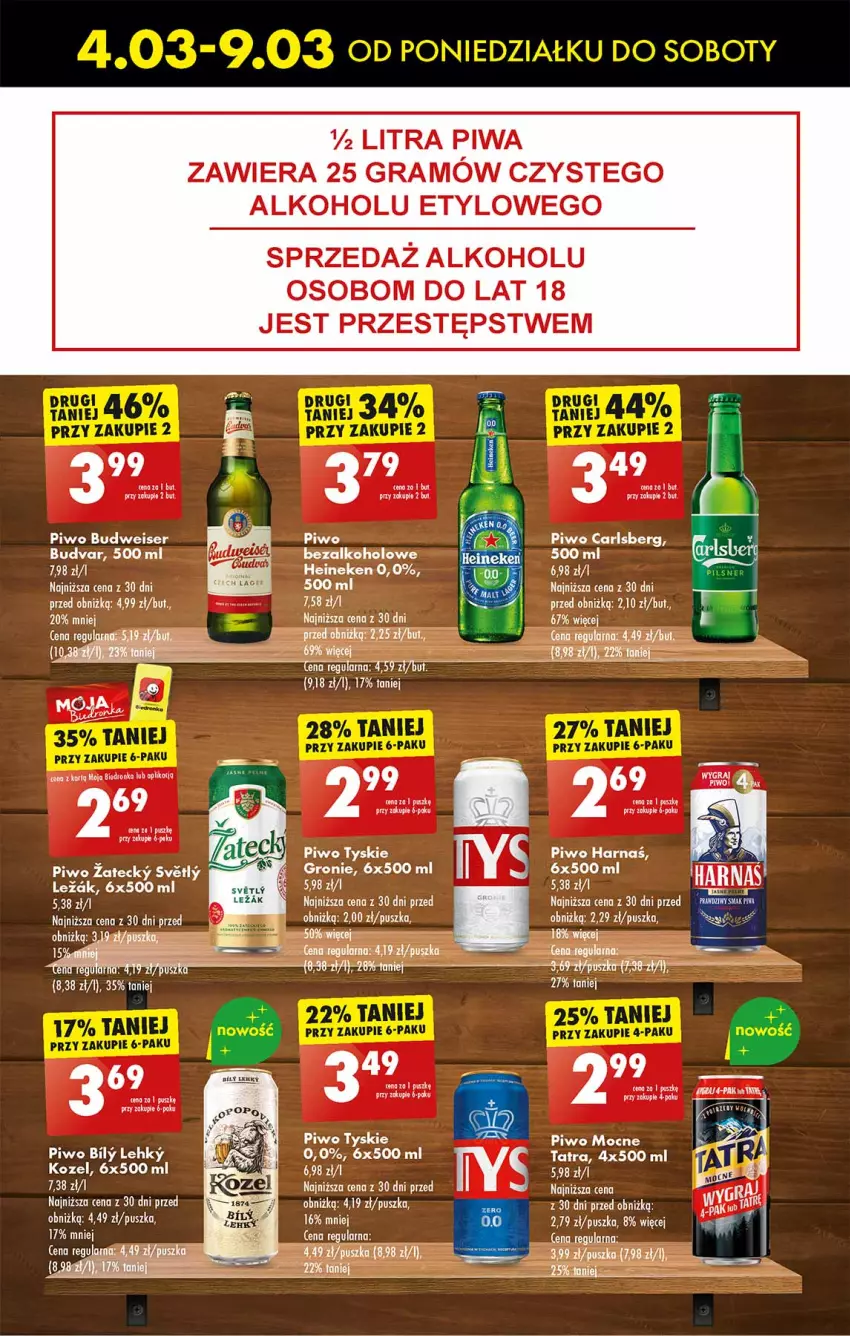 Gazetka promocyjna Biedronka - Od poniedzialku - ważna 04.03 do 09.03.2024 - strona 50 - produkty: Carlsberg, Gra, Kozel, Mule, Piwa, Piwo, Ser, Tatra, Tyskie