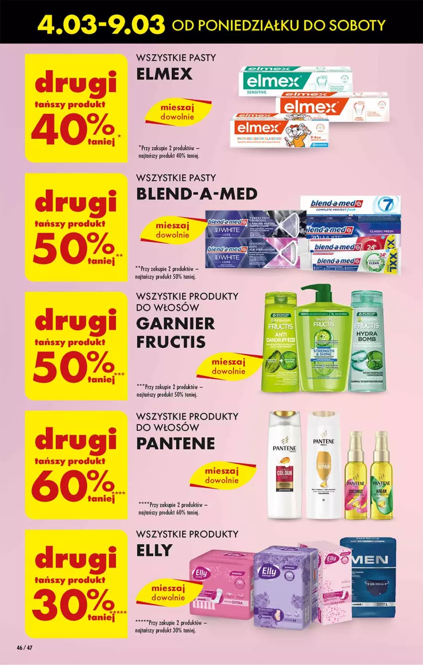 Gazetka promocyjna Biedronka - Od poniedzialku - ważna 04.03 do 09.03.2024 - strona 53 - produkty: Blend-a-Med, Elmex, Fructis, Garnier, Pantene