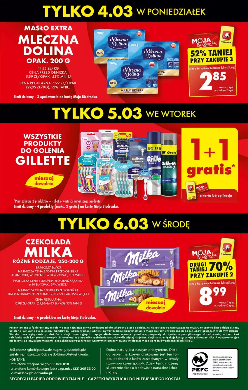 Gazetka promocyjna Biedronka - Od poniedzialku - ważna 04.03 do 09.03.2024 - strona 63 - produkty: Czekolada, Dron, Gillette, Gra, Kosz, Masło, Milka, Napoje, Oreo, Papier, Telefon