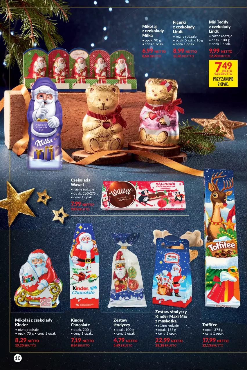 Gazetka promocyjna Makro - [Oferta specjalna] Delikatesy - ważna 30.11 do 13.12.2021 - strona 10 - produkty: Czekolada, Kinder, Lindt, Milka, Toffifee, Wawel