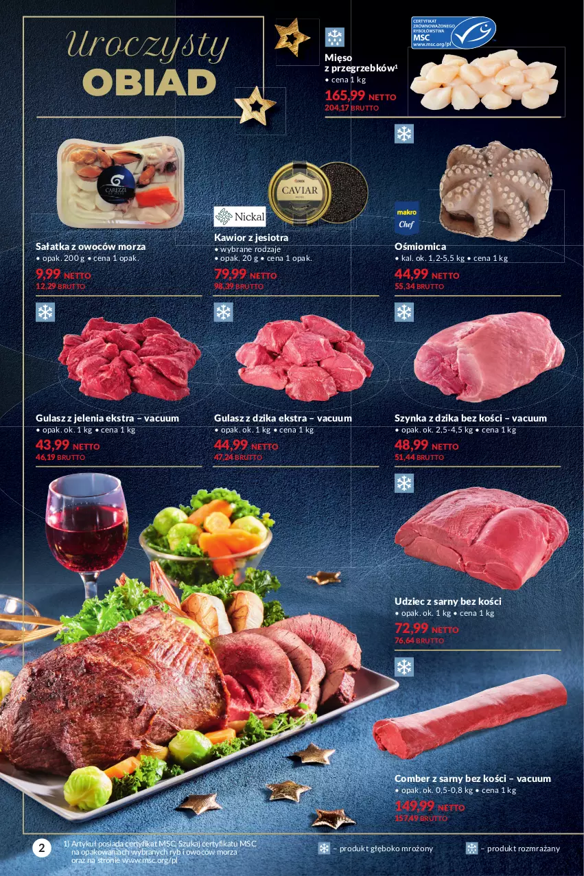 Gazetka promocyjna Makro - [Oferta specjalna] Delikatesy - ważna 30.11 do 13.12.2021 - strona 2 - produkty: Kawior, Mięso, Sałat, Sałatka, Szynka