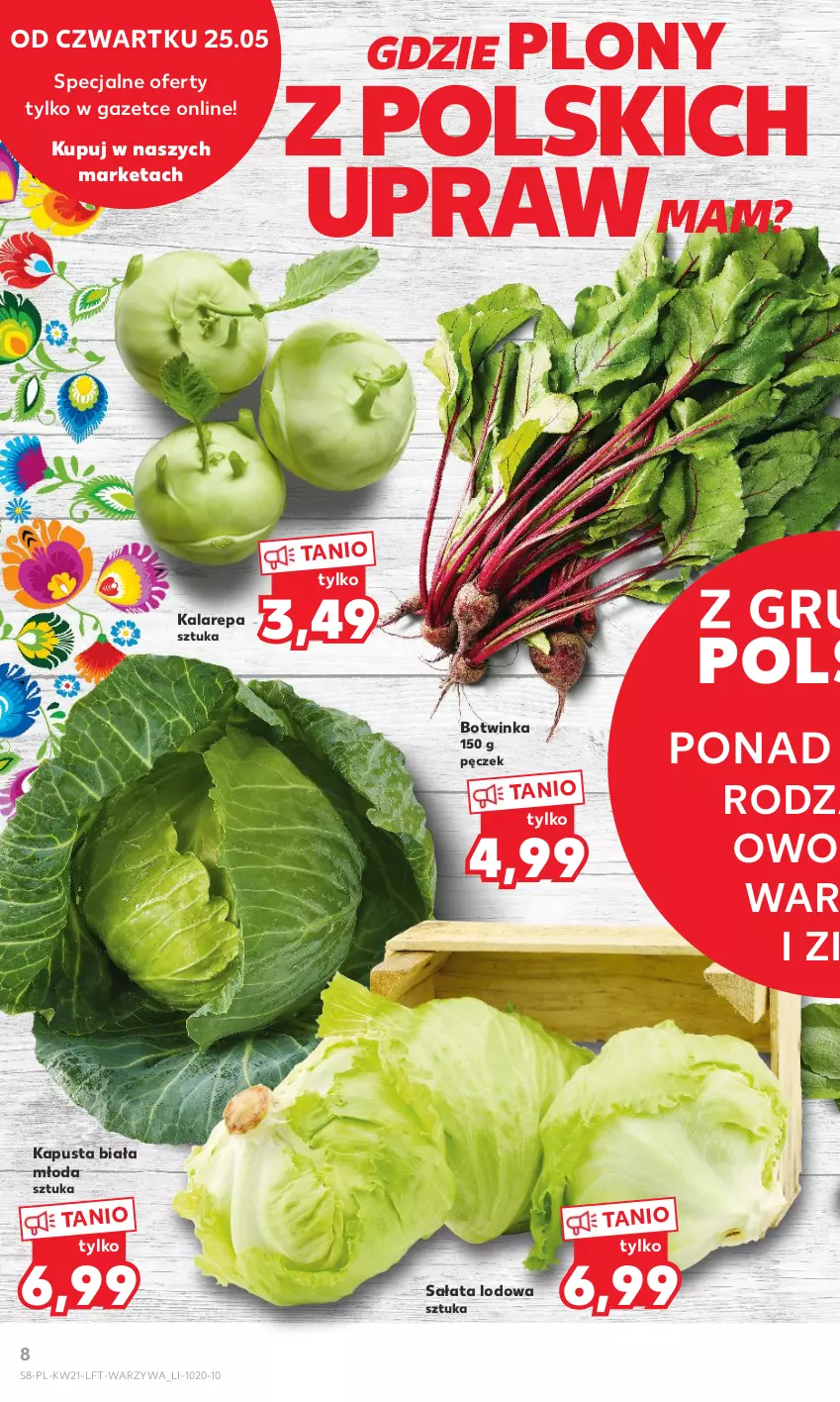 Gazetka promocyjna Kaufland - Gazetka tygodnia - ważna 25.05 do 31.05.2023 - strona 8 - produkty: Inka, Sałat, Sałata lodowa, Warzywa