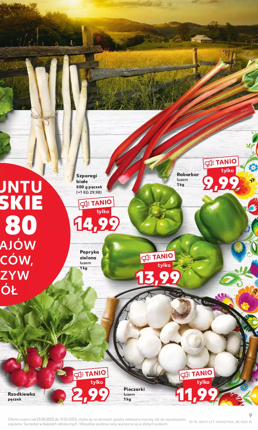 Gazetka promocyjna Kaufland - Gazetka tygodnia - ważna 25.05 do 31.05.2023 - strona 9 - produkty: Papryka, Piec, Rzodkiewka, Warzywa