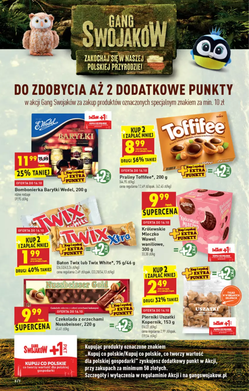 Gazetka promocyjna Biedronka - W tym tygodniu - ważna 14.10 do 20.10.2021 - strona 8 - produkty: Baton, Czekolada, Fa, Koc, Królewski, Mleczko, Piernik, Praliny, Toffifee, Twix