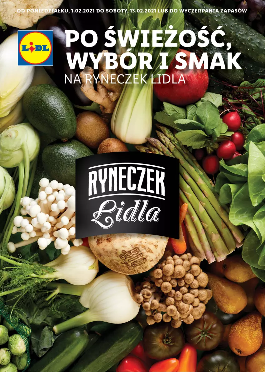 Gazetka promocyjna Lidl - RYNECZEK LIDLA - PO PROSTU ŚWIEŻO - ważna 01.02 do 13.02.2021 - strona 1