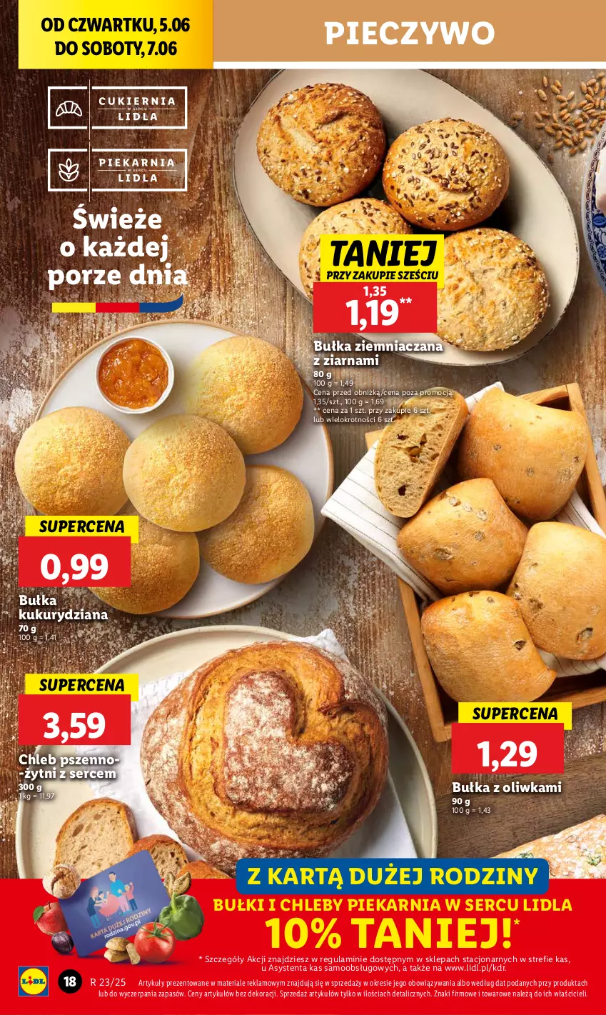 Gazetka promocyjna Lidl - GAZETKA - ważna 05.06 do 07.06.2025 - strona 22 - produkty: Bułka, Chleb, Piec, Pieczywo, Por, Ser