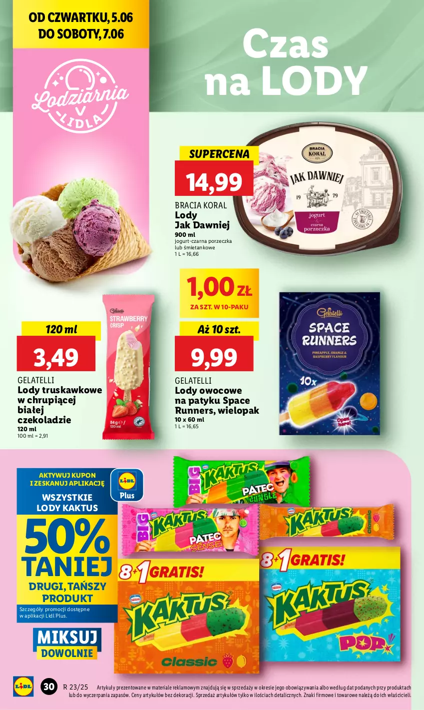 Gazetka promocyjna Lidl - GAZETKA - ważna 05.06 do 07.06.2025 - strona 36 - produkty: Jogurt, Kaktus, Lody, Por