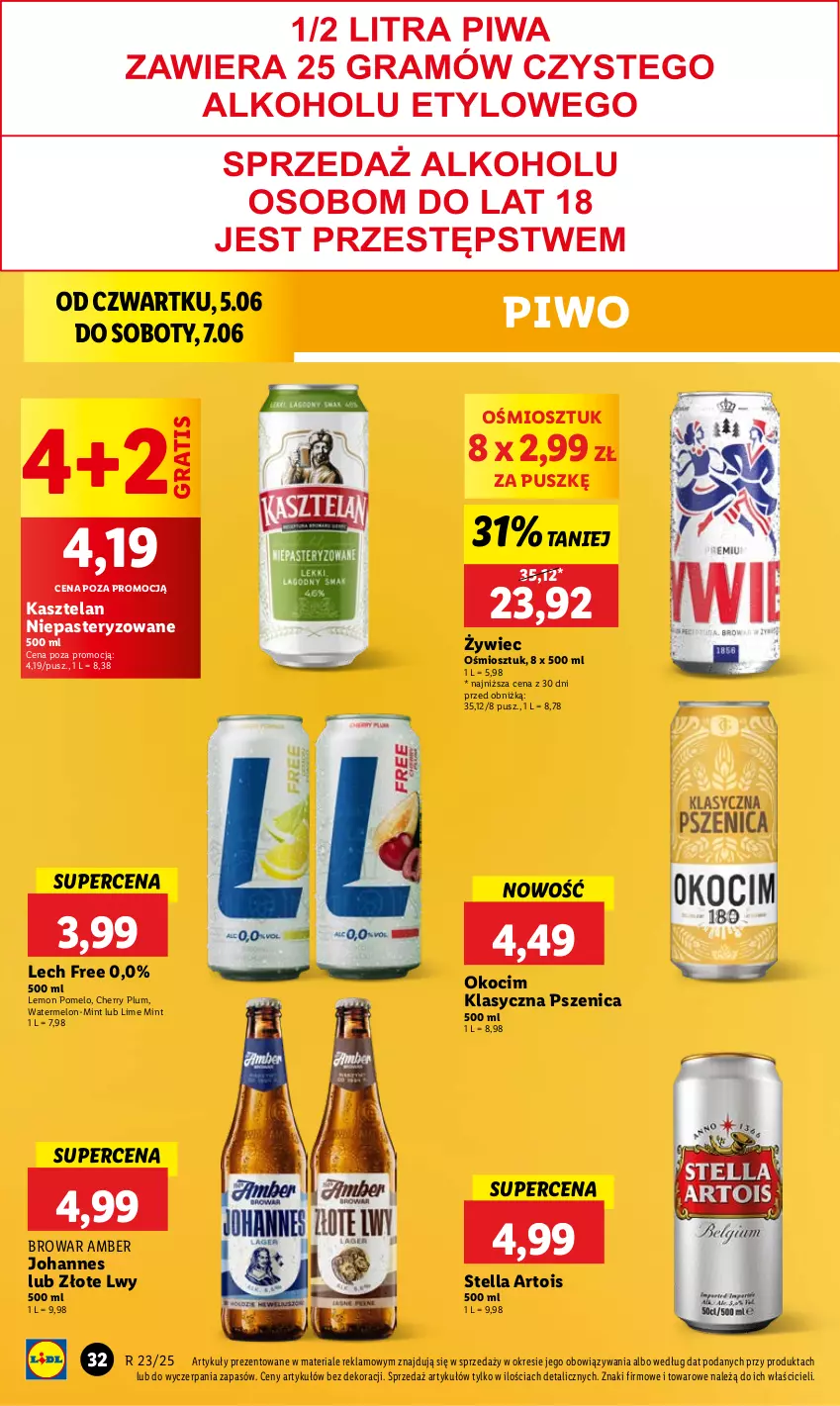 Gazetka promocyjna Lidl - GAZETKA - ważna 05.06 do 07.06.2025 - strona 42 - produkty: Gra, Kasztelan, Koc, Melon, Okocim, Piwo, Pomelo
