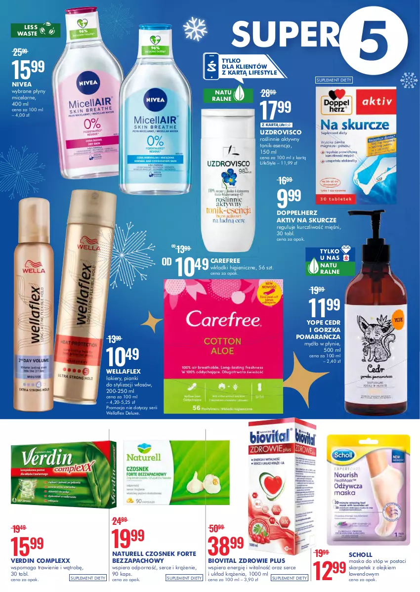 Gazetka promocyjna Super Pharm - Gazetka - ważna 26.01 do 09.02.2022 - strona 2 - produkty: Biovital, Doppelherz, Nivea, Por, Scholl, Suplement diety, Yope, Zdrowie