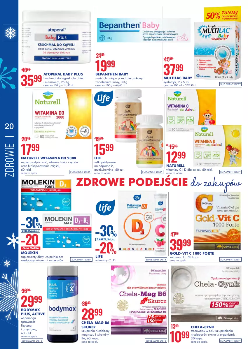 Gazetka promocyjna Super Pharm - Gazetka - ważna 26.01 do 09.02.2022 - strona 20 - produkty: Atoperal, Bepanthen, Body, Bodymax, Dzieci, Multilac, Naturell, Por, Suplement diety, Top, Zdrowie