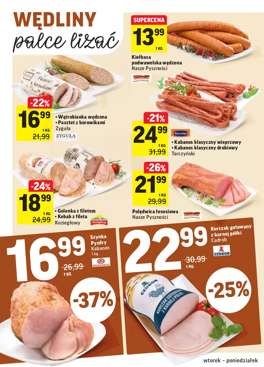 Gazetka promocyjna Intermarche - Okazje tygodnia - ważna 09.02 do 15.02.2021 - strona 14 - produkty: Bianka, Kabanos, Kebab, Kiełbasa, Kiełbasa podwawelska, Kurczak, Pasztet, Polędwica, Sos, Tarczyński, Wawel