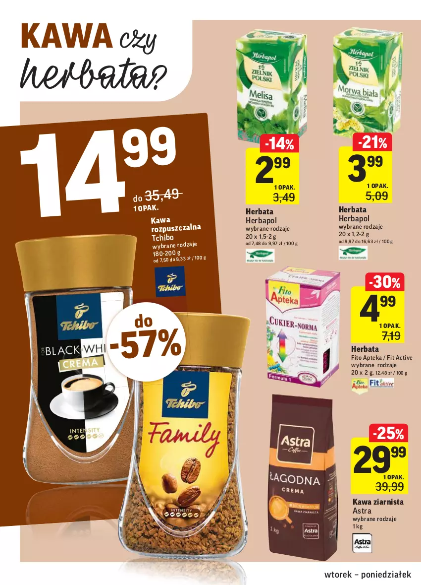 Gazetka promocyjna Intermarche - Okazje tygodnia - ważna 09.02 do 15.02.2021 - strona 28 - produkty: Apteka, Herbapol, Herbata, Kawa, Kawa rozpuszczalna, Kawa ziarnista, Tchibo