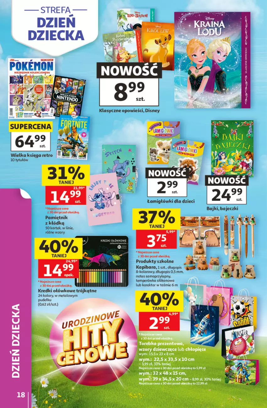 Gazetka promocyjna Auchan - Gazetka 30 Lat Hipermarket Auchan - ważna 21.05 do 27.05.2026 - strona 18 - produkty: Disney, Długopis, Dzieci, Fa, Mop, Pamiętnik