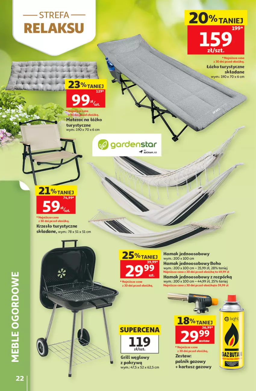 Gazetka promocyjna Auchan - Gazetka 30 Lat Hipermarket Auchan - ważna 21.05 do 27.05.2026 - strona 22 - produkty: Grill, Hama, Krzesło, Materac, Meble, Tera, Tusz