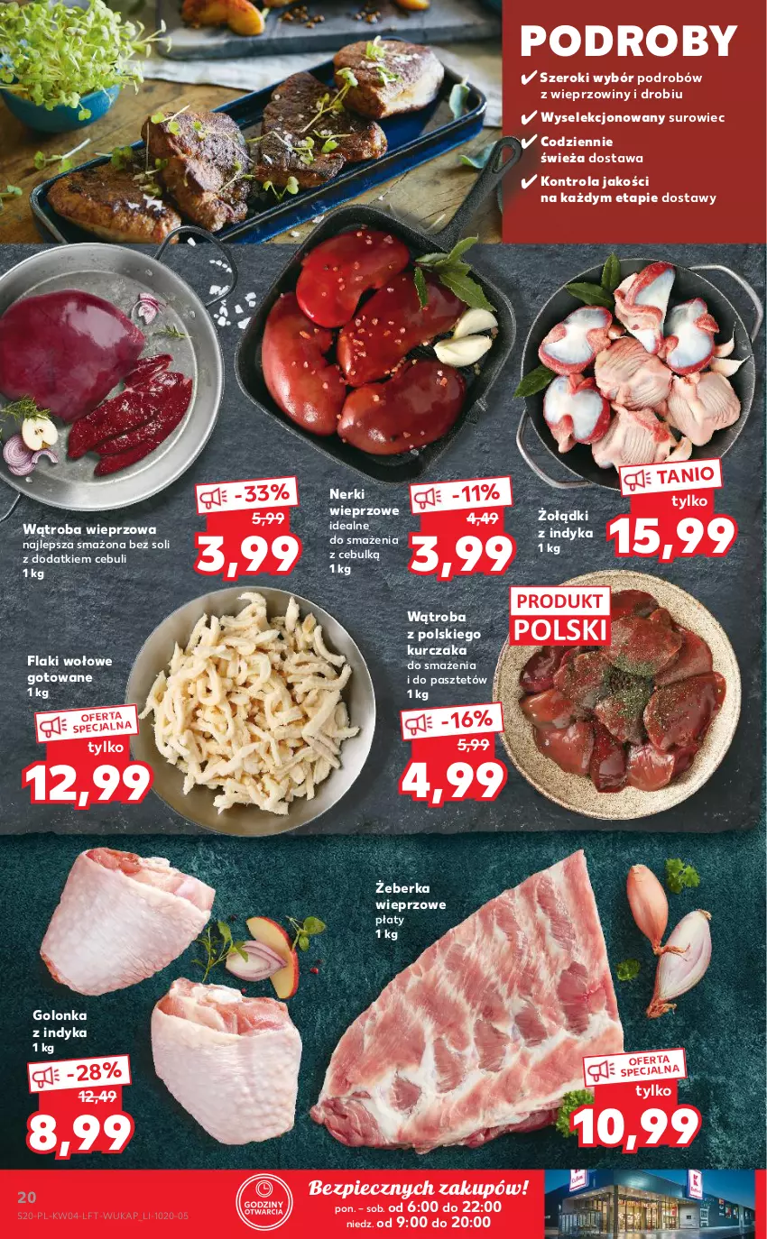 Gazetka promocyjna Kaufland - OFERTA TYGODNIA - ważna 27.01 do 02.02.2022 - strona 20 - produkty: Flaki, Flaki wołowe, Golonka z indyka, Kurczak, Pasztet, Piec