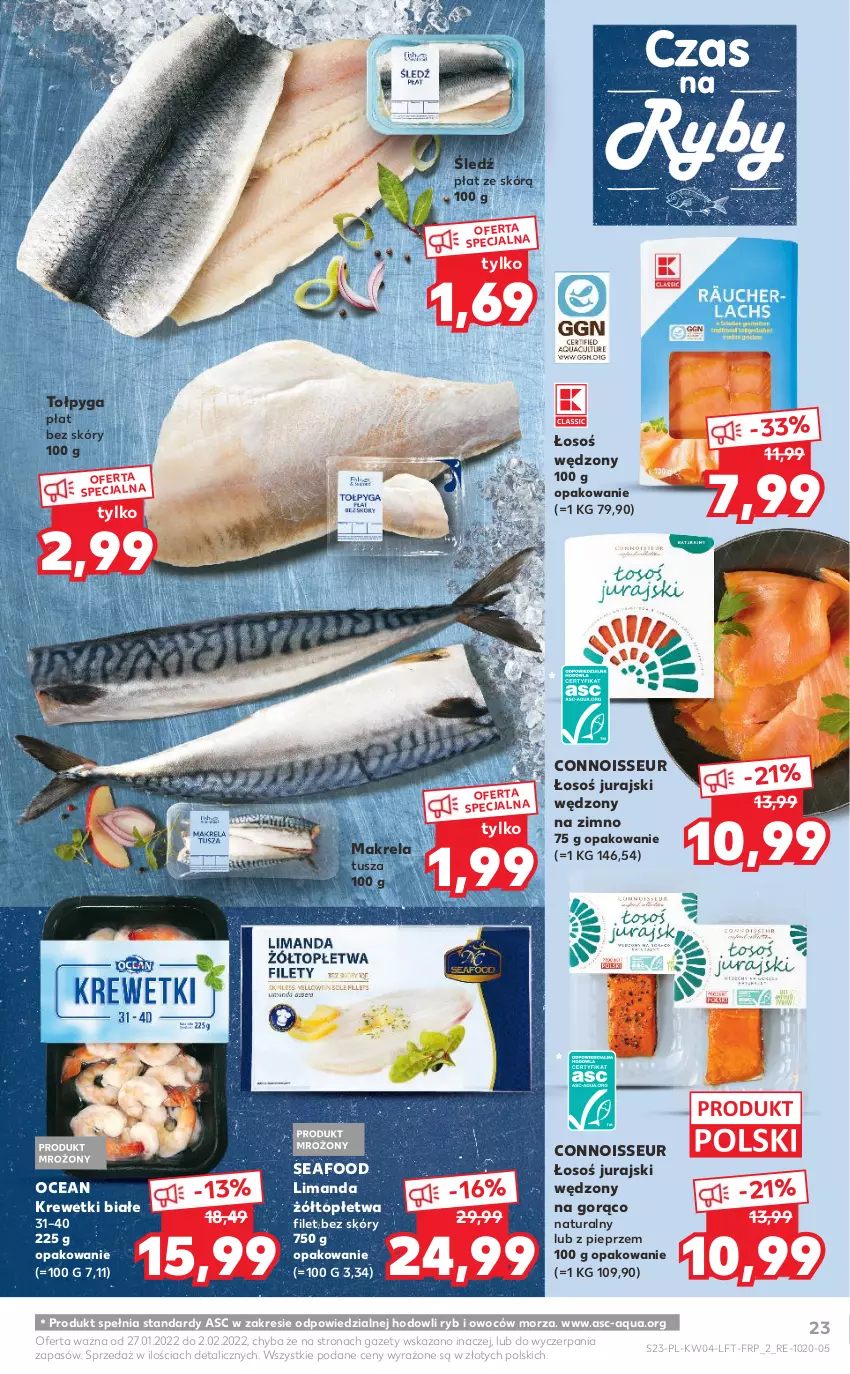 Gazetka promocyjna Kaufland - OFERTA TYGODNIA - ważna 27.01 do 02.02.2022 - strona 23 - produkty: Krewetki, Pieprz, Tołpyga, Top, Tusz