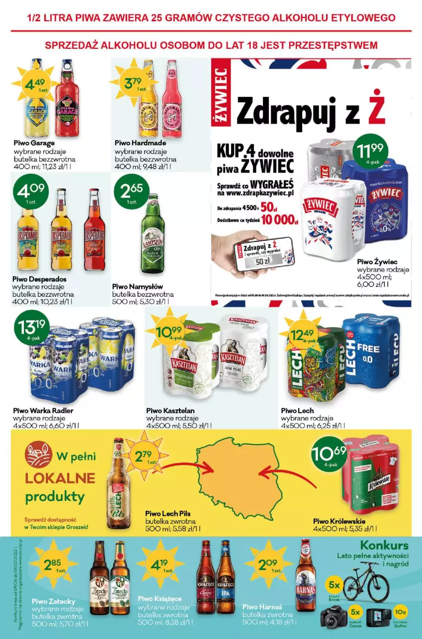 Gazetka promocyjna Groszek - ważna 25.05 do 07.06.2022 - strona 11 - produkty: Amol, Desperados, Gra, Groszek, Kasztelan, Królewski, Mola, Namysłów, Piwa, Piwo, Radler, Warka