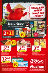 Gazetka promocyjna Auchan - Gazetka 30 Lat Supermarket Auchan - Gazetka - ważna od 04.02 do 04.02.2026 - strona 1 - produkty: Makaron, Włoszczowski, Mazdamer, Cars, LG