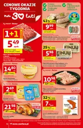 Gazetka promocyjna Auchan - Gazetka 30 Lat Supermarket Auchan - Gazetka - ważna od 04.02 do 04.02.2026 - strona 4 - produkty: Kurczak, Mięso mielone, Sos, Sałat, Kotlet, Kiełbasa biała, Finuu, Grill, Kiełbasa, Mięso