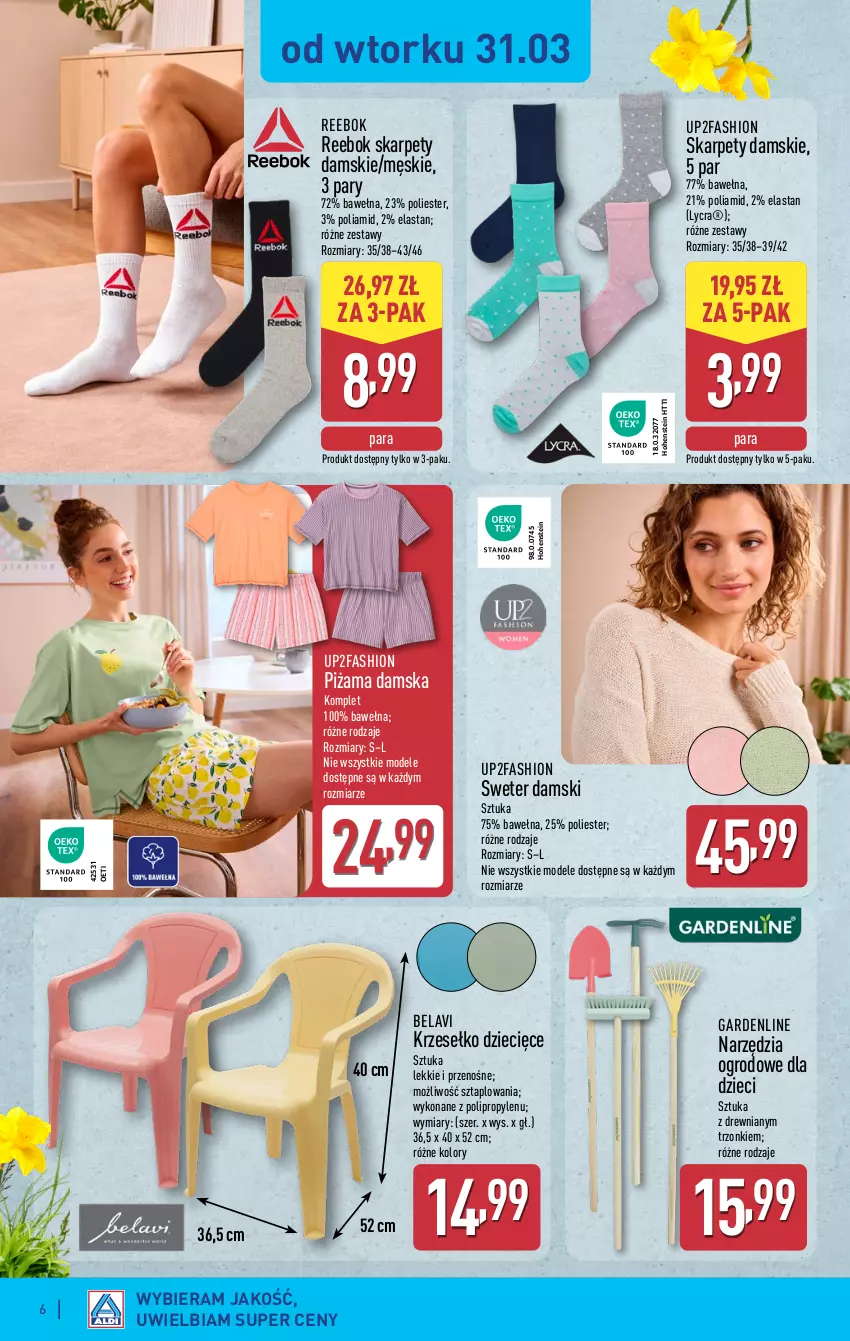 Gazetka promocyjna Aldi - Artykuły przemysłowe i tekstylia - ważna 31.03 do 02.04.2026 - strona 6 - produkty: Dzieci, Fa, Karp, Piżama, Sweter, Wełna