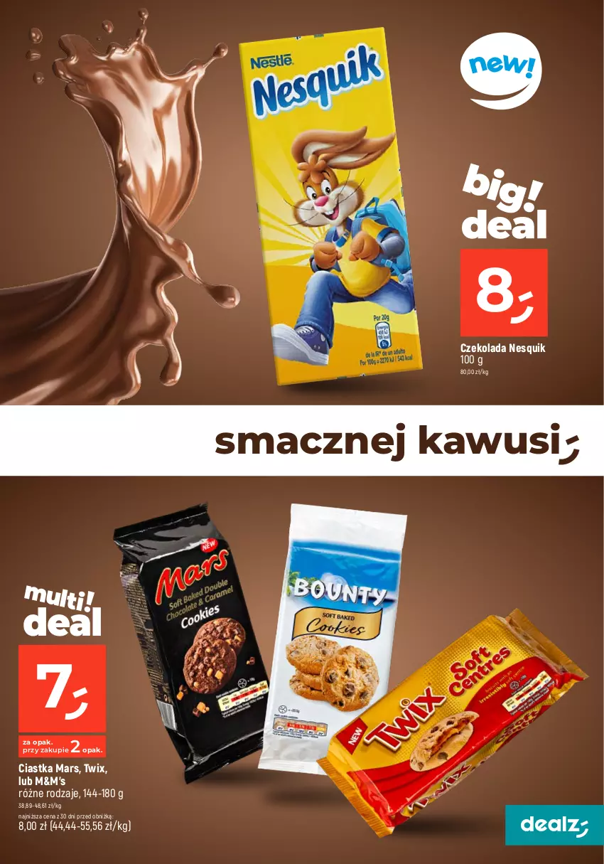 Gazetka promocyjna Dealz - MAKE A DEALZ - ważna 15.02 do 21.02.2024 - strona 11 - produkty: Ciastka, Czekolada, Kawa, Kawa rozpuszczalna, Mars, Nesquik, Twix