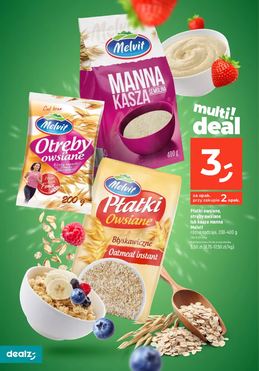 Gazetka promocyjna Dealz - MAKE A DEALZ - ważna 15.02 do 21.02.2024 - strona 12 - produkty: Chia, Kasza, Melvit, Płatki owsiane, Ryż