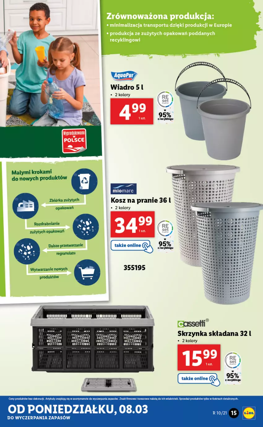 Gazetka promocyjna Lidl - GAZETKA - ważna 08.03 do 13.03.2021 - strona 15 - produkty: Gra, Kosz, Wiadro