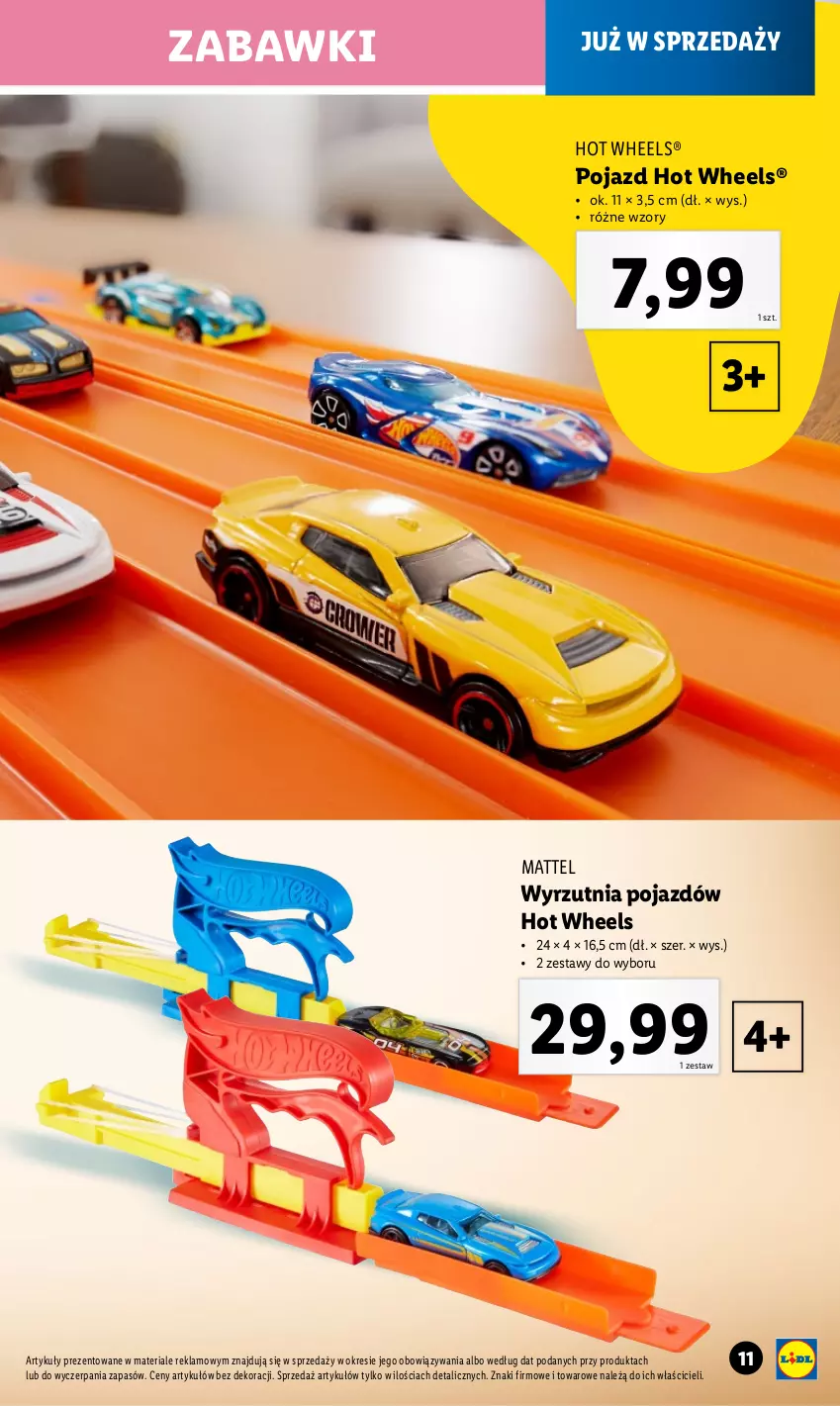 Gazetka promocyjna Lidl - GAZETKA - ważna 06.05 do 01.06.2024 - strona 11 - produkty: Hot Wheels, Mattel, Pojazd, Wyrzutnia